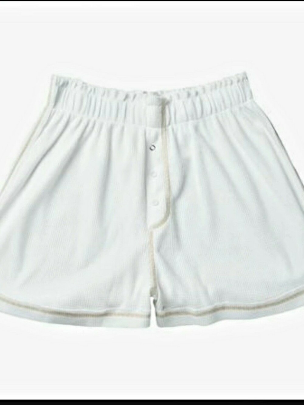 Free People Early Nights Thermal Waffle Knit Shorts Small